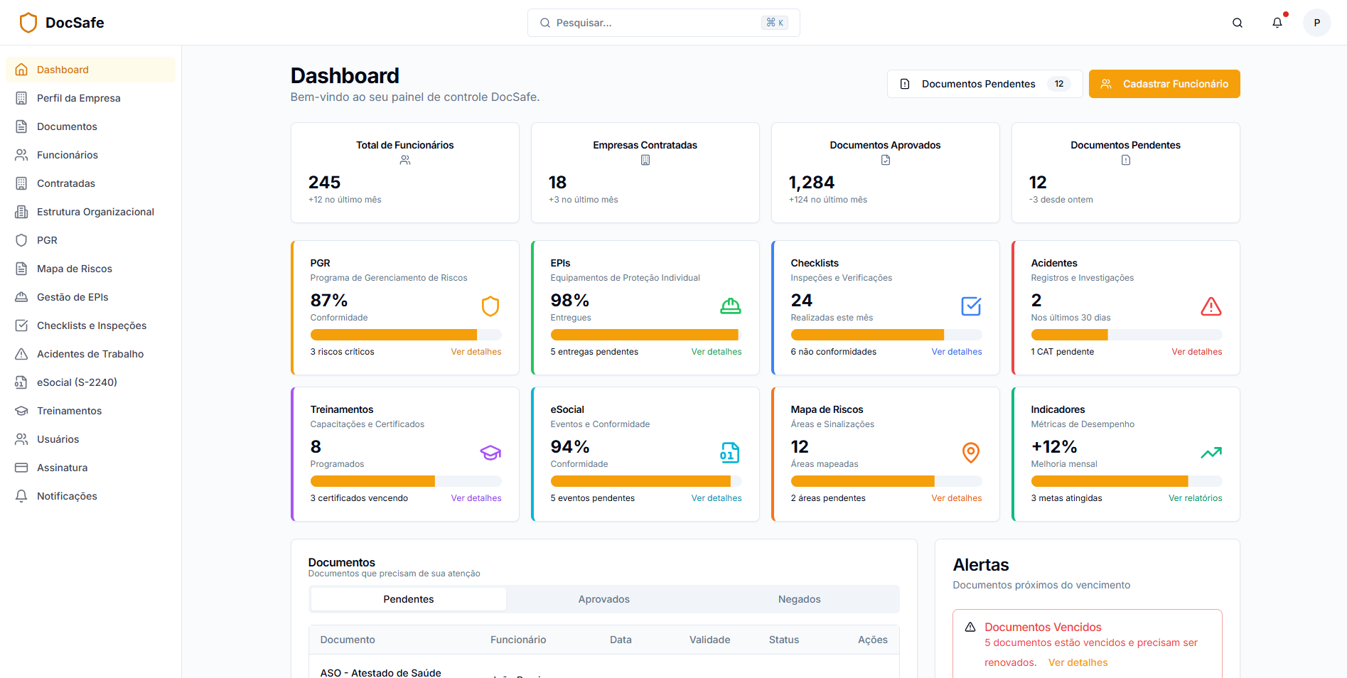 DocSafe Dashboard